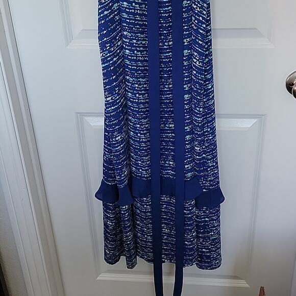 NWT CeCe Playa del Sol Colorful Highlights Mix Ruffle Maxi Dress, 12 - Picture 8 of 11
